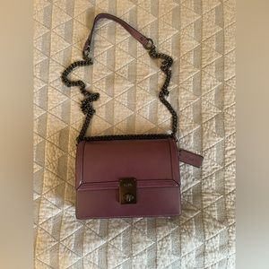 Coach Hutton shoulder bag eggplant
